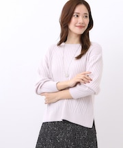 【ゆったり着られる◎】ワイドリブニットプルオーバー