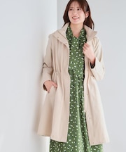 【中綿ライナー付き】ライナー付きフーデッドロングコート