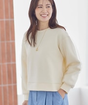 チュールレイヤードスリーブプルオーバー