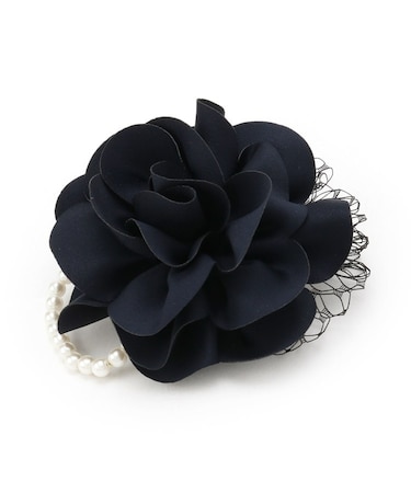 【フォーマル／入卒】レースフラワーミニコサージュ