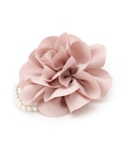 【フォーマル／入卒】レースフラワーミニコサージュ