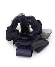 【フォーマル／入卒】サテンフラワーコサージュ