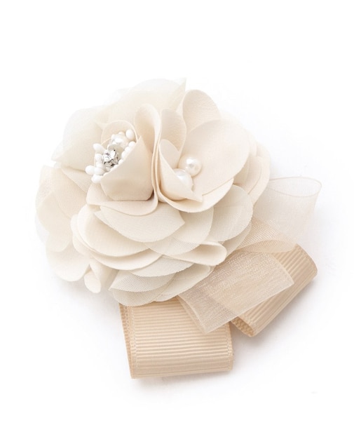 【フォーマル/入卒】サテンフラワーコサージュ