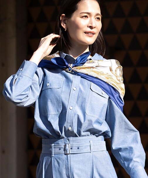 【羽織にも◎】ダンガリーシャツ