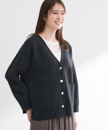 【着回し力◎】ジャケット風ニットカーディガン