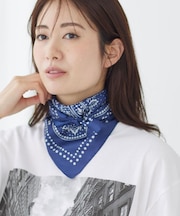 ペイズリーバンダナ柄スカーフ