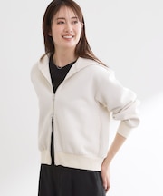 ダブルジップドロップショルダーパーカー