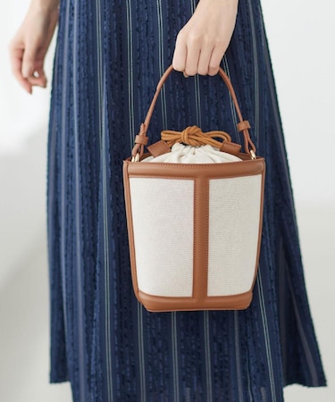 【ショルダー付き】バケット型ワンショルダーバッグ