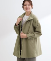 ストレッチタフタミドル丈パーカー