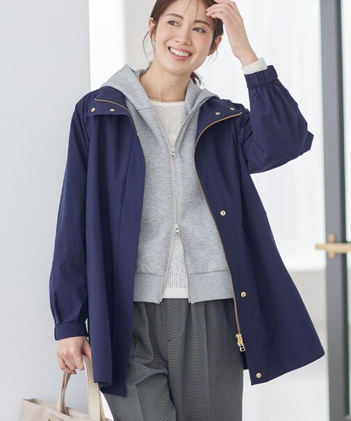 ストレッチタフタミドル丈パーカー