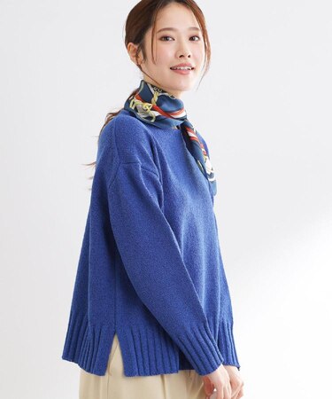 【レイヤードにおすすめ◎】ロング丈リラクシーニット