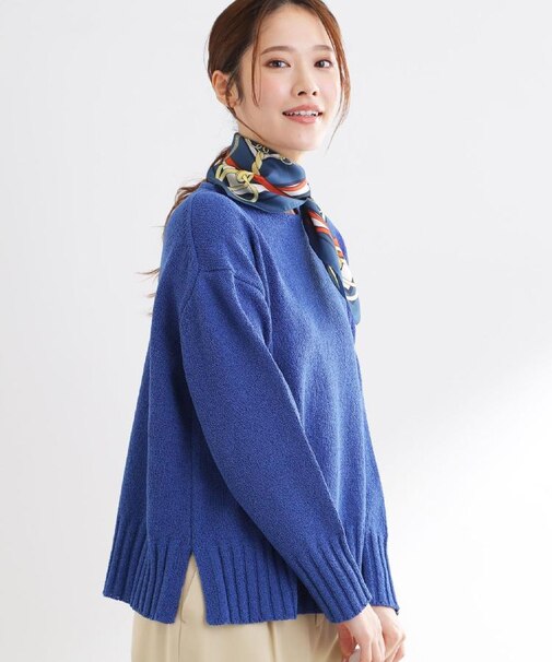 【レイヤードにおすすめ◎】ロング丈リラクシーニット