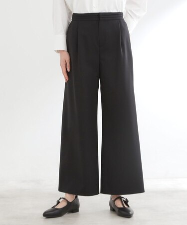 ドライタッチストレートワイドパンツ