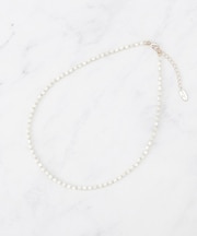 天然シェルカラーネックレス