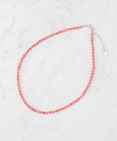 天然シェルカラーネックレス