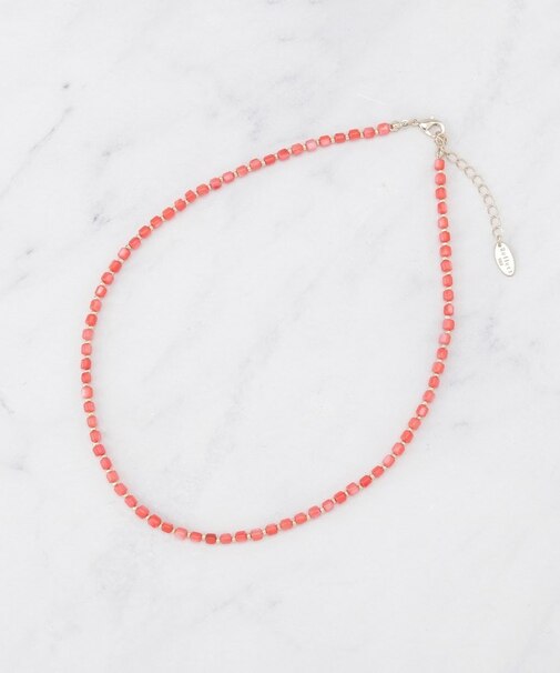 天然シェルカラーネックレス