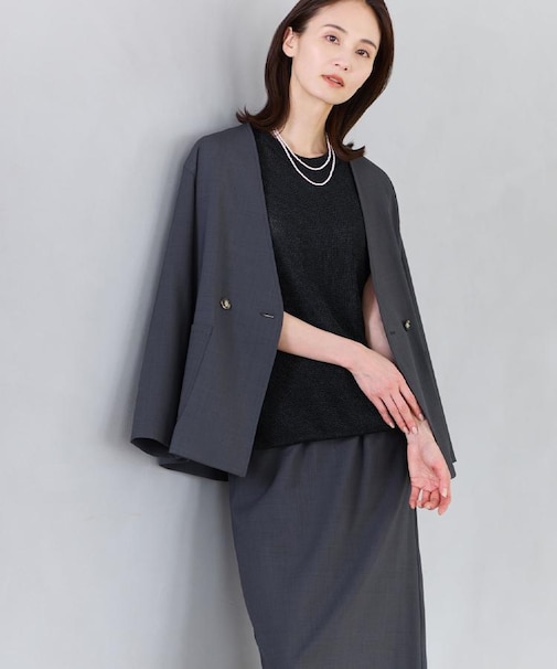 【単品使い◎】ジャケット＋ナロースカートセット