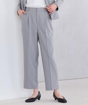 【セットアップ可】スリット入りテーパードパンツ