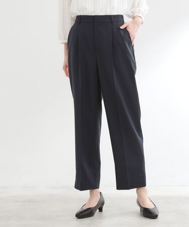 【セットアップ可】スリット入りテーパードパンツ