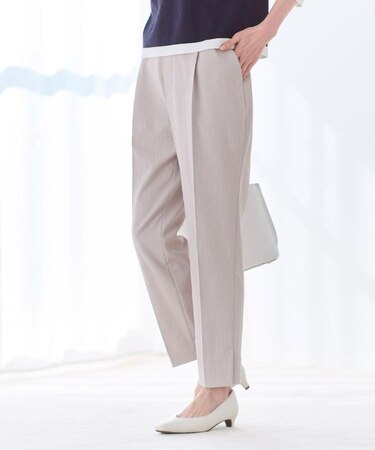【マシンウォッシュ可】センタープレスリラクシーイージーパンツ