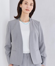 【吸水速乾／セットアップ可】ノーカラージャケット