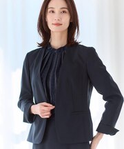 【吸水速乾／セットアップ可】ノーカラージャケット