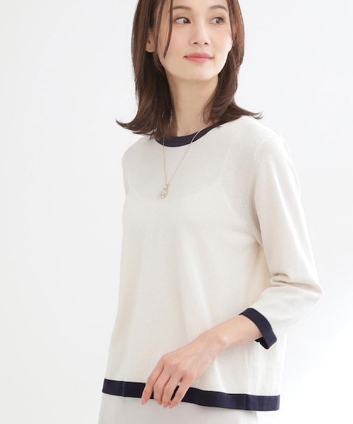 【アンサンブル可】バイカラーニット