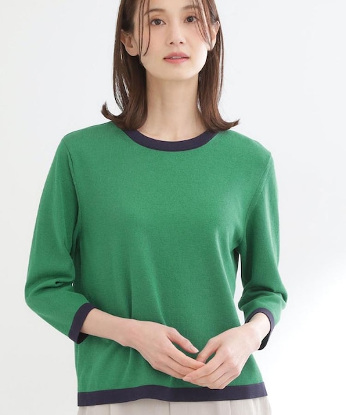 【アンサンブル可】バイカラーニット