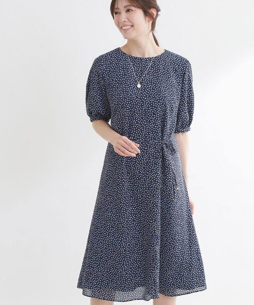 シフォンスリーブワンピース