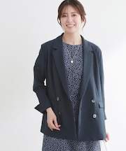 コットンリネンテーラードジャケット