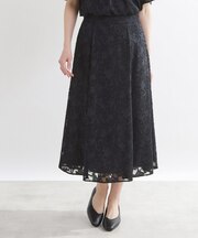 【選べる2柄／セットアップ可】フレアシルエットスカート