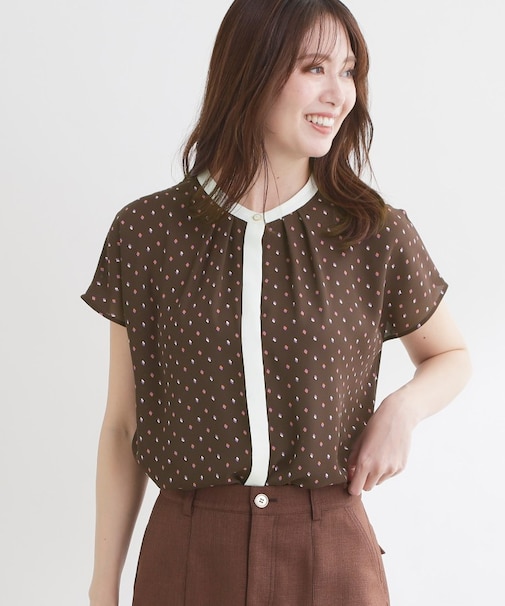 【通勤におすすめ◎】ジョーゼットブラウス