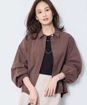 ショート丈シャツブルゾン