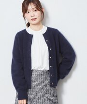 【アンサンブル可】フォックス混ヘアリーニットカーディガン