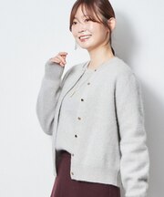 【アンサンブル可】フォックス混ヘアリーニットカーディガン
