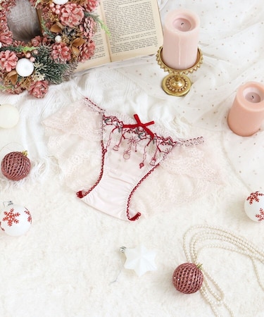 【ルビー】 レースショーツ