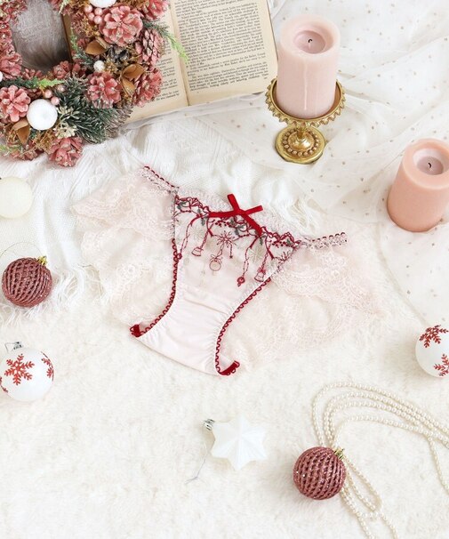 【ルビー】 レースショーツ