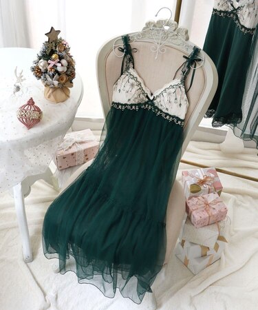 【ルビー】 カップ付マキシワンピース