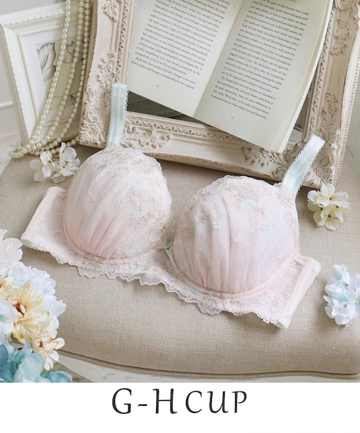 リゼット ブラジャー (G-H) <Glamor Bra/バストアップタイプ>