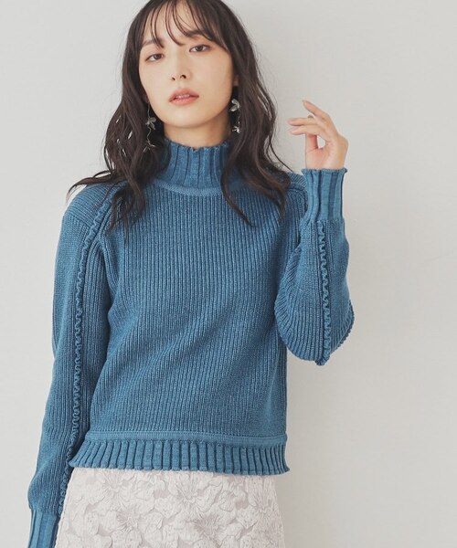 フリル／バルキー】ハイネックニット｜スーナウーナの通販