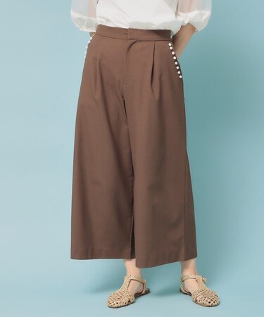 【ウエストゴム/S~L】ガウチョパンツ