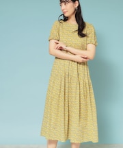 【Web限定カラー／リバティプリント】パフスリーブワンピース