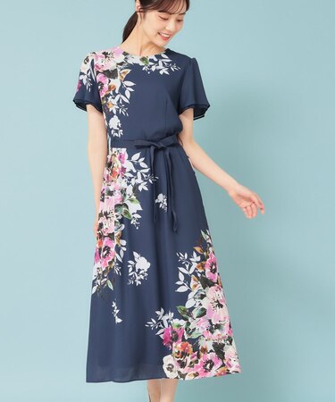 【&yours project】パネル柄ワンピース