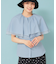 【お顔周り華やか／秋まで着られる】ケープカラーブラウス
