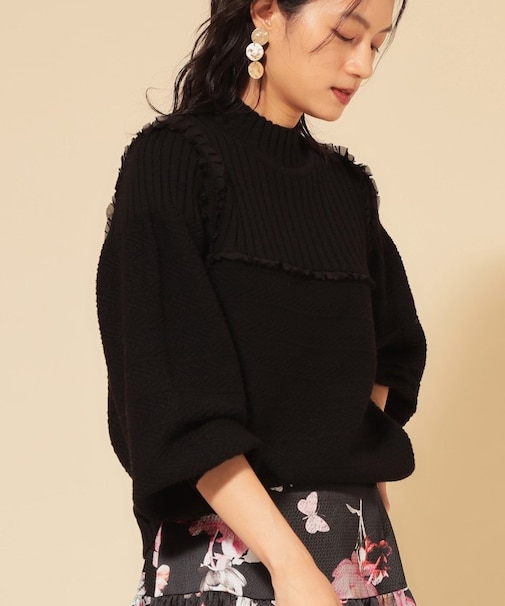 【COLLECTION LINE】編変化シフォンニット