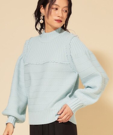 【COLLECTION LINE】編変化シフォンニット