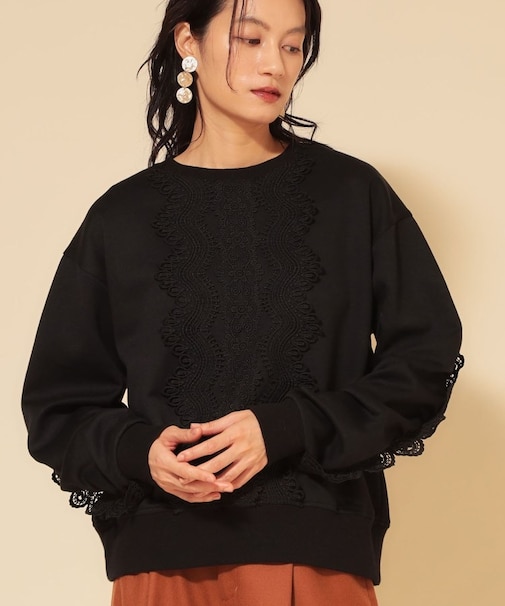 【COLLECTION LINE】レース付プルオーバー