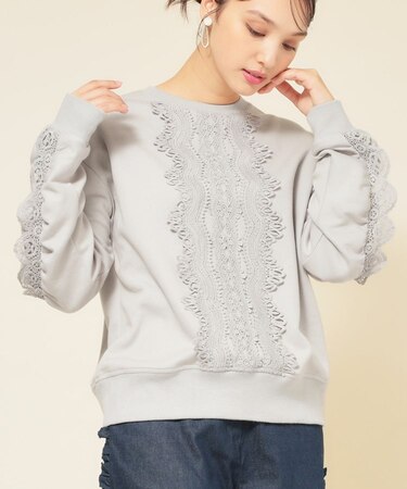 【COLLECTION LINE】レース付プルオーバー