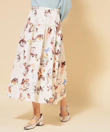 【COLLECTION LINE】花柄タックスカート