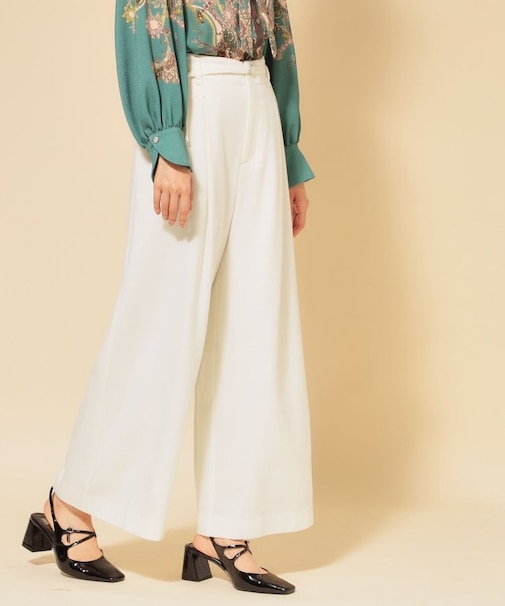 【COLLECTION LINE】ベルト付ガウチョパンツ